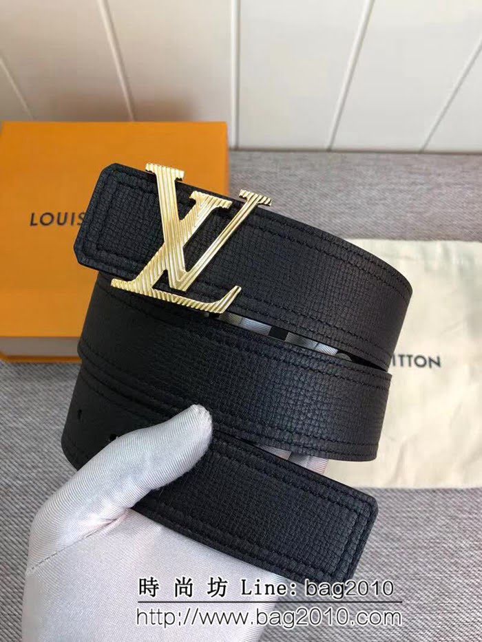 路易威登LV 原版牛皮 頭層小牛皮底 風格休閒 男士皮帶 LHG1297
